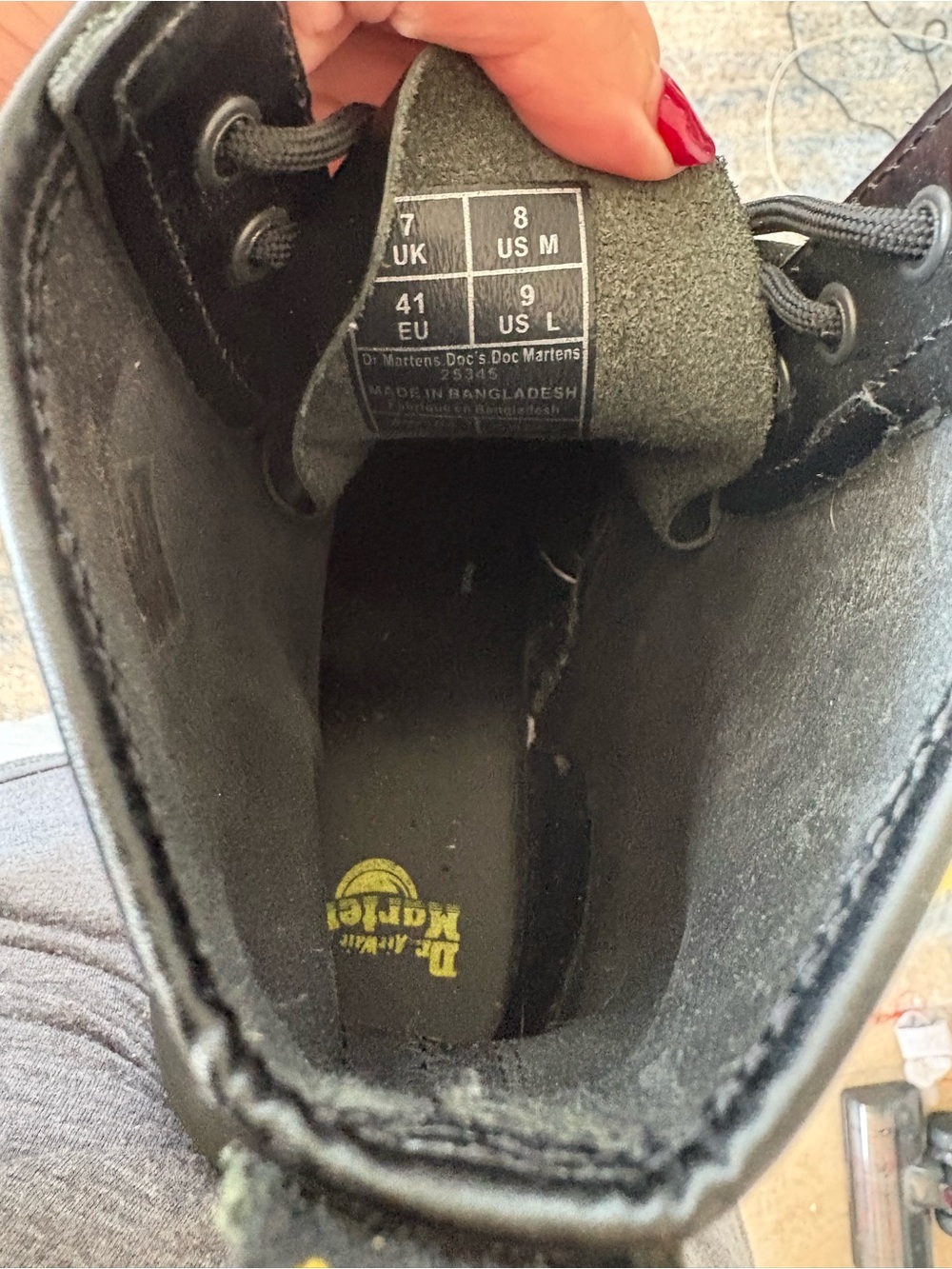 Dr. Martens Black Leather Lace-Up Ankle Boots